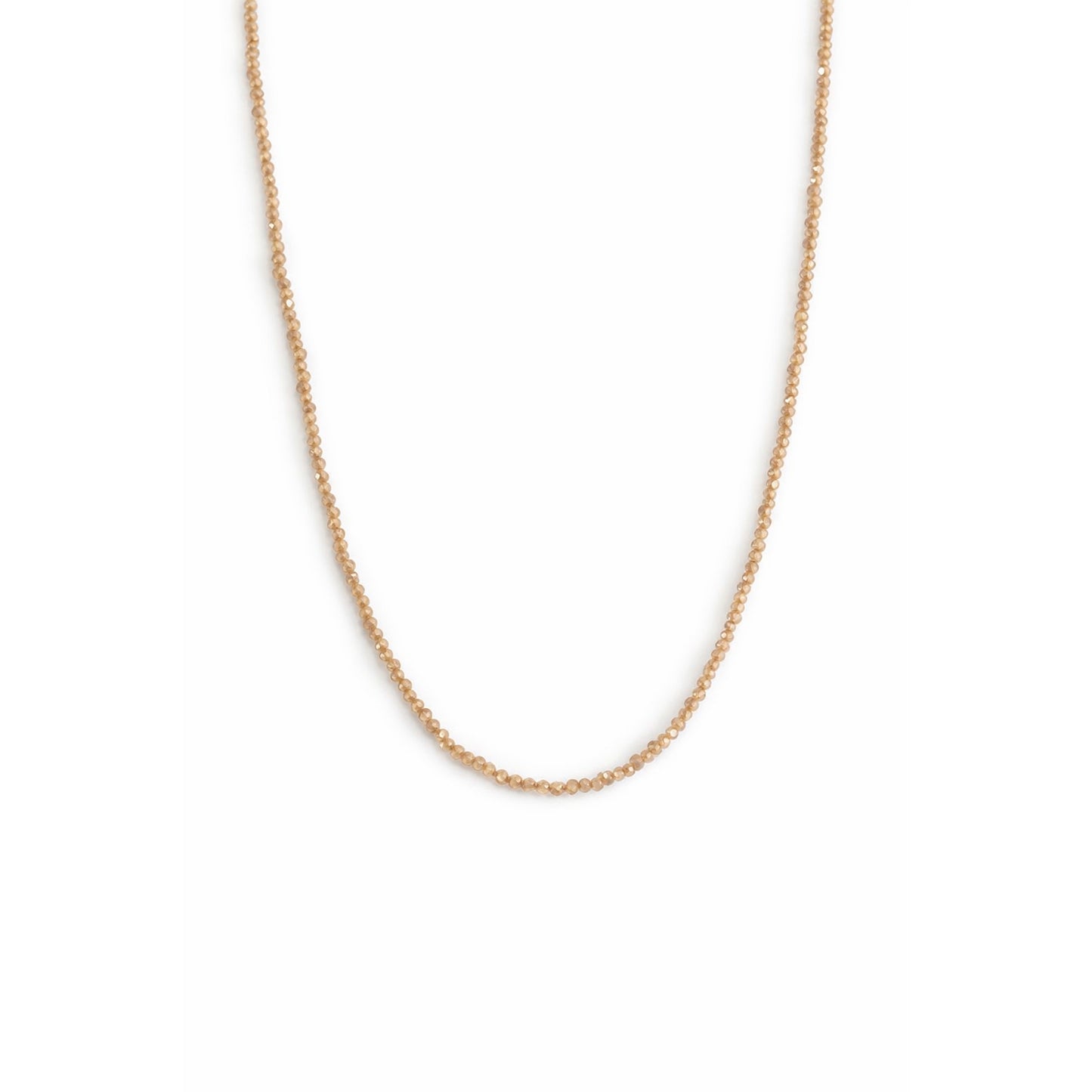 14k Faceted Round Bead Necklace