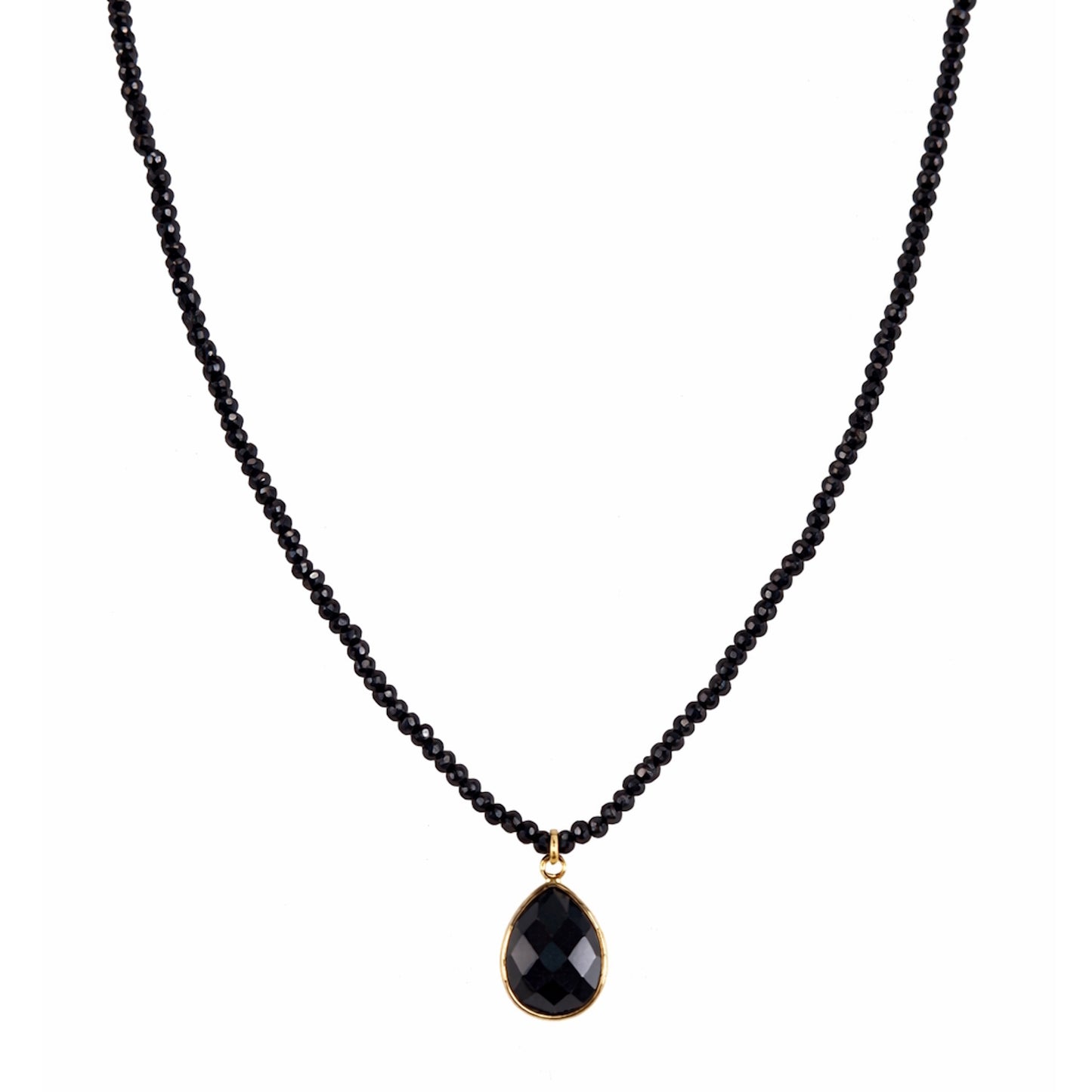 14k Gemstones Small Beads with Mix Pendant Necklace