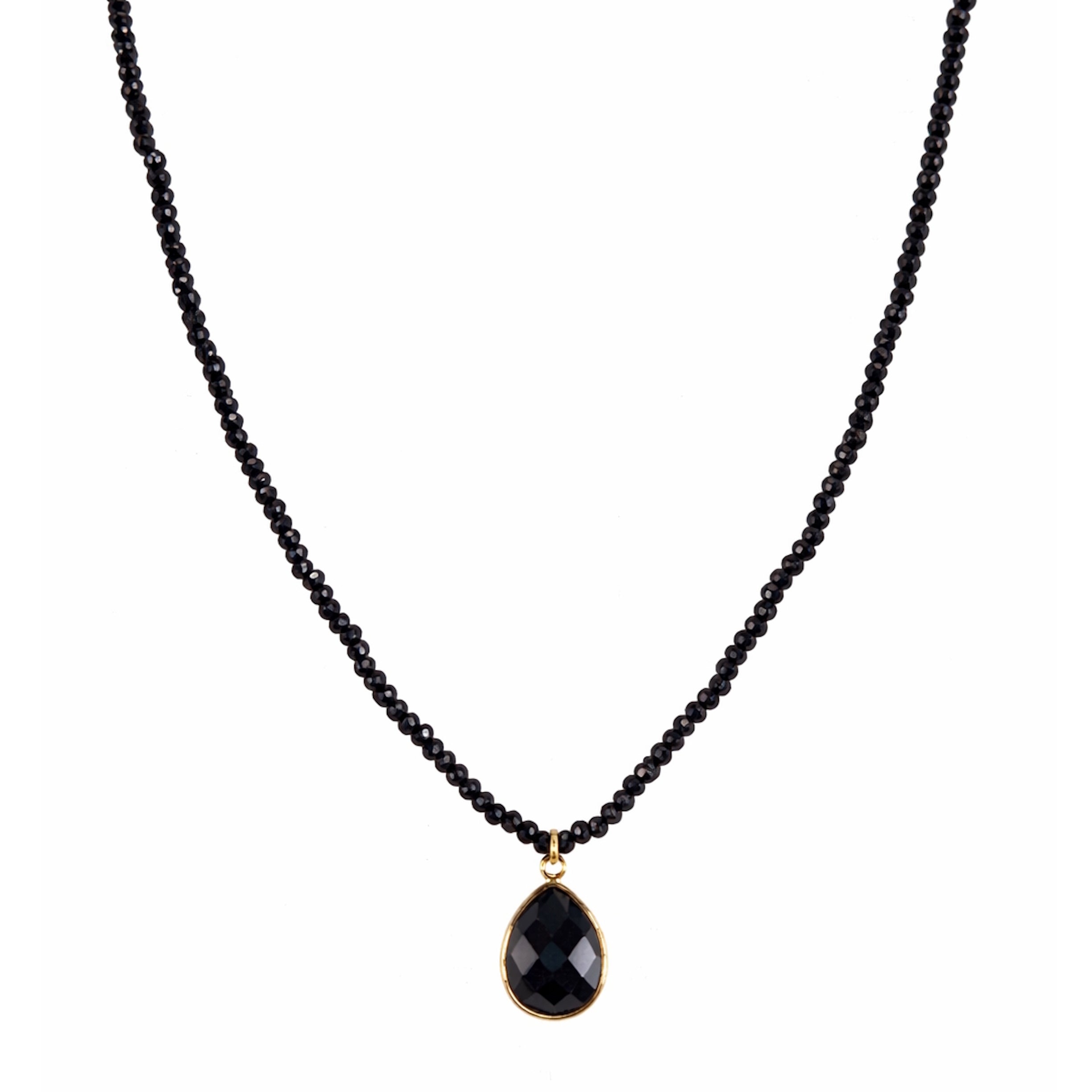 14k Gemstones Small Beads with Mix Pendant Necklace