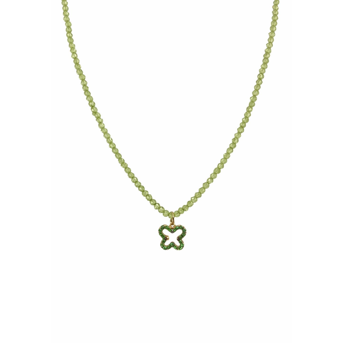 14k Gemstones Diamond Butterfly Necklace