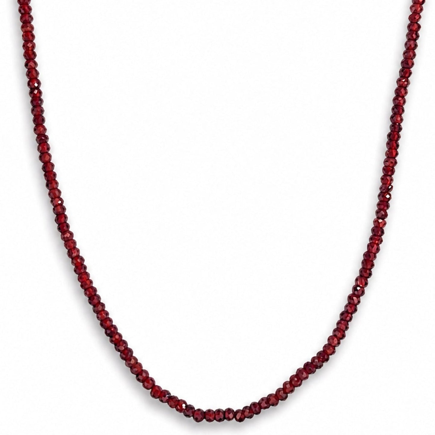 14k Faceted Round Bead Necklace