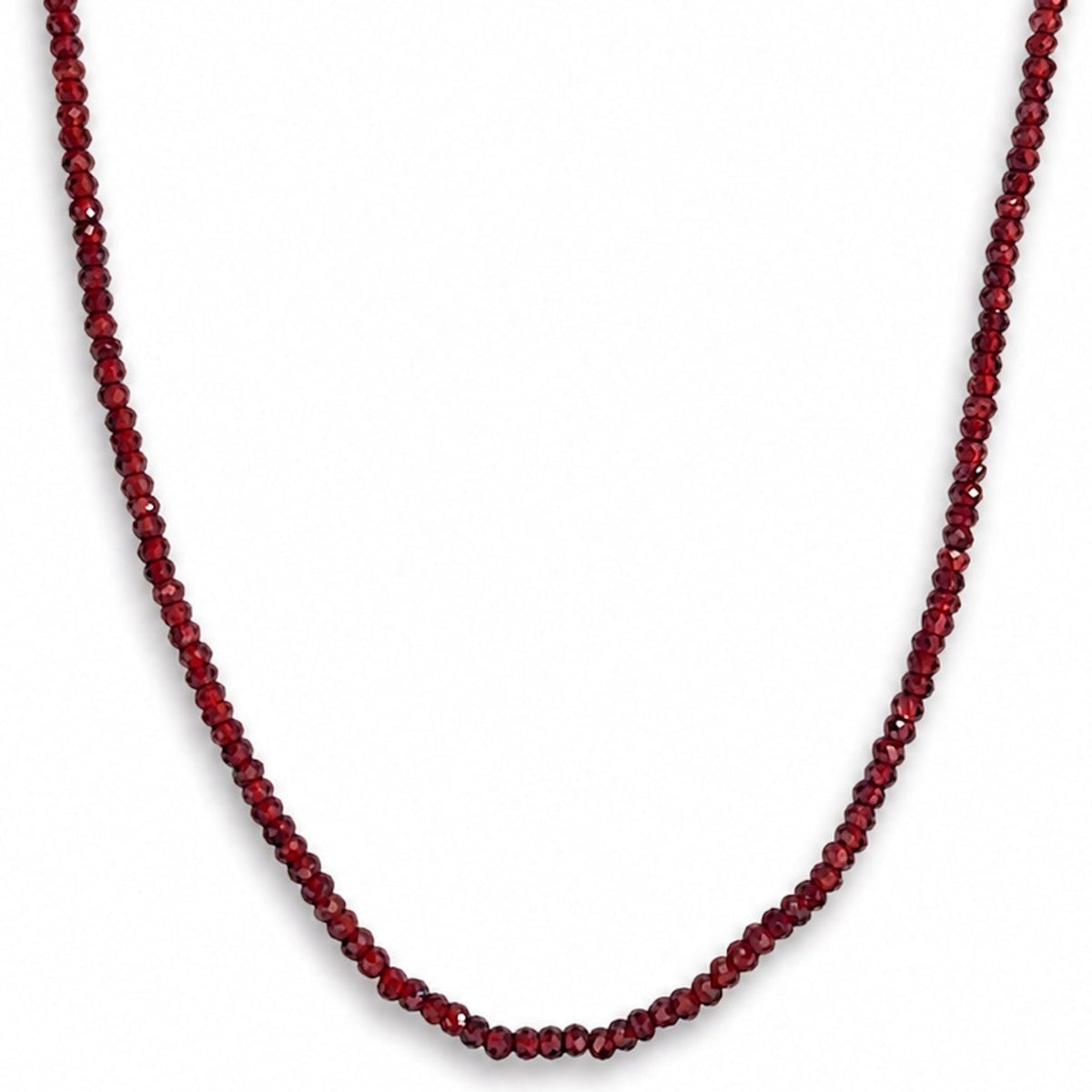 14k Faceted Round Bead Necklace