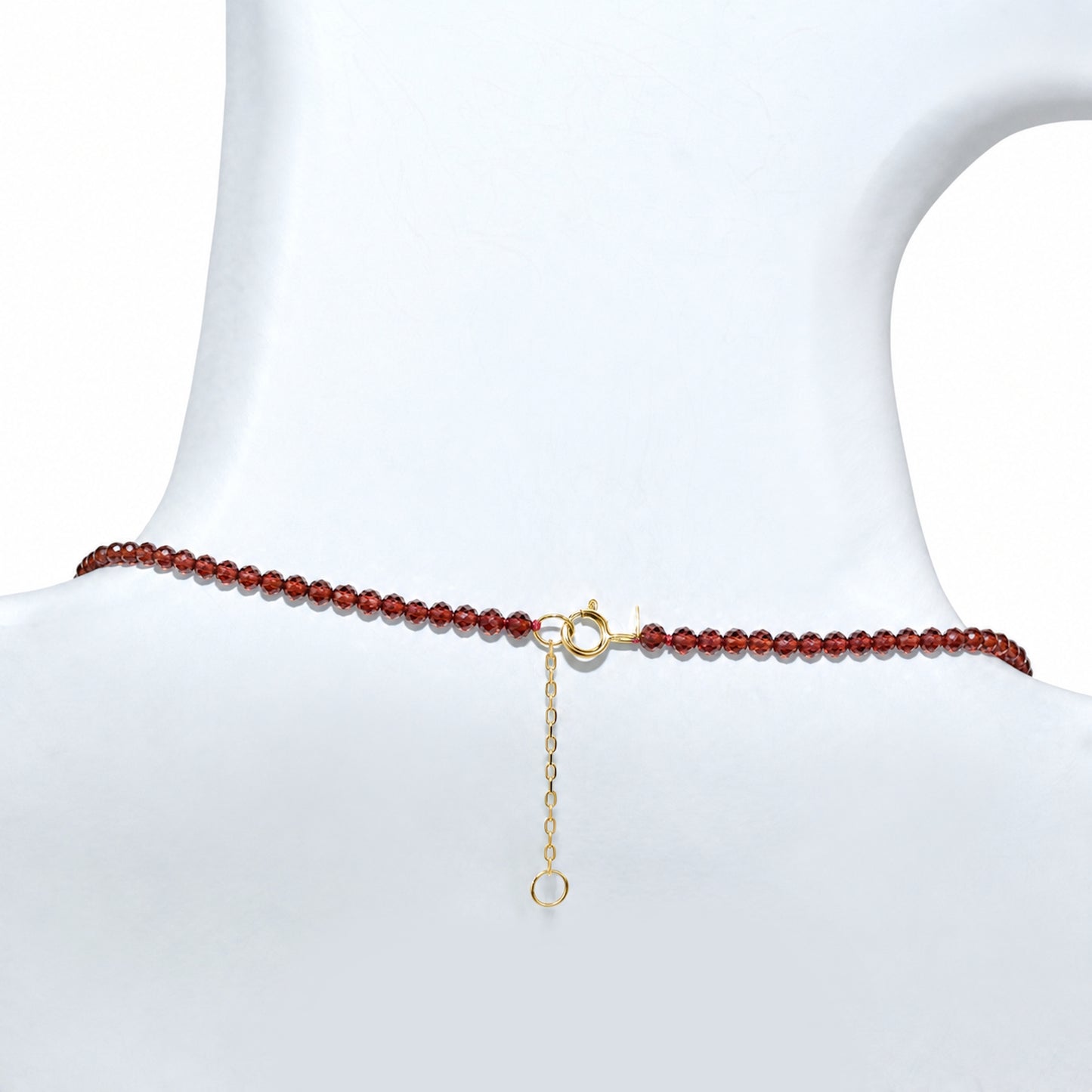 14k Faceted Round Bead Necklace