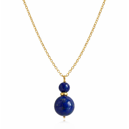14k Lapis Pendant Necklace