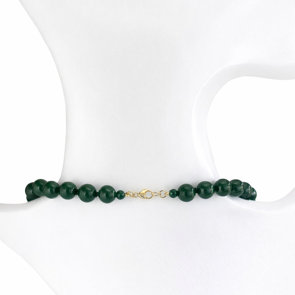 14k Malachite Gold Ball 1X1 Center Necklace