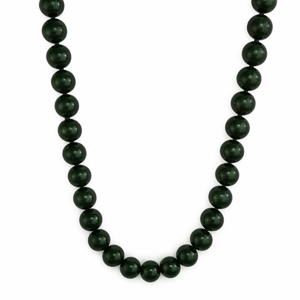 14k Nephrite Jade Knotted Necklace