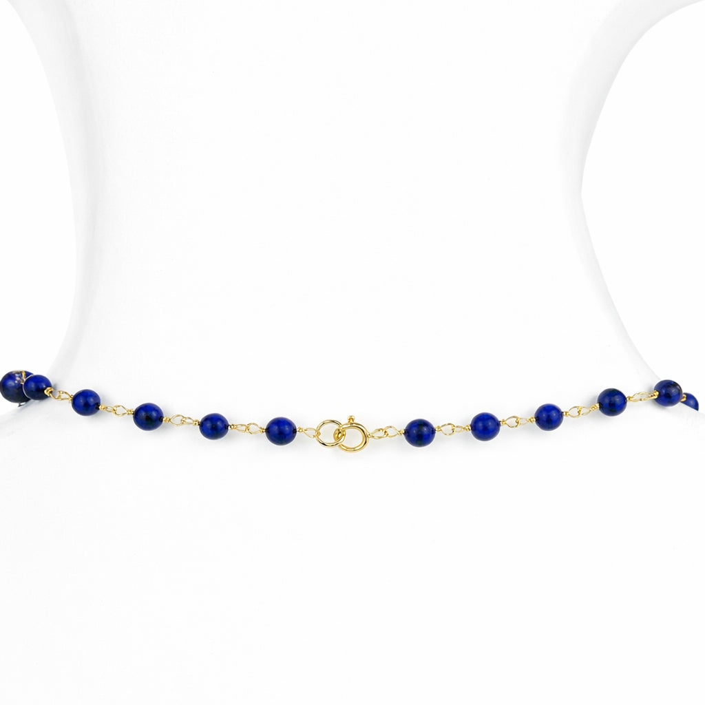 14k Lapis Link Necklace