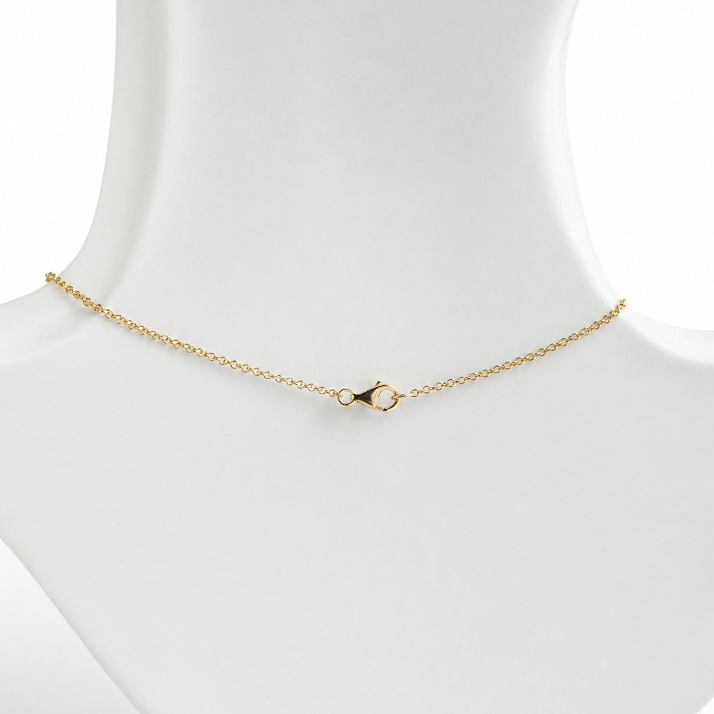 14k Lapis 5 Marquise Drop Paperclip Necklace