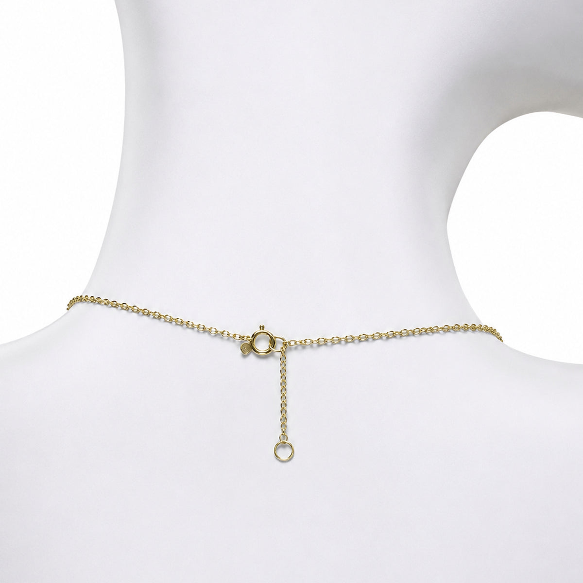 14k Amethyst Triangle Center Cluster Necklace