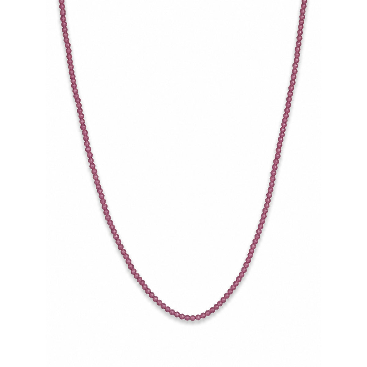 14k Faceted Round Bead Necklace