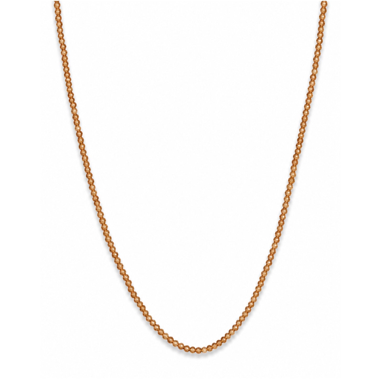 14k Faceted Round Bead Necklace
