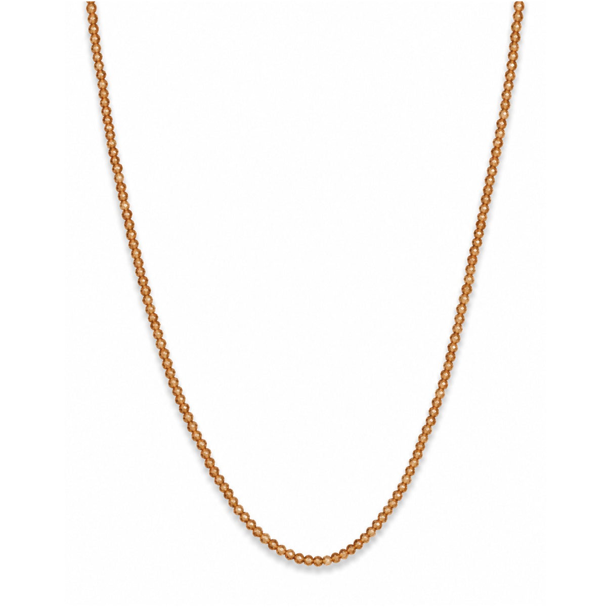 14k Faceted Round Bead Necklace