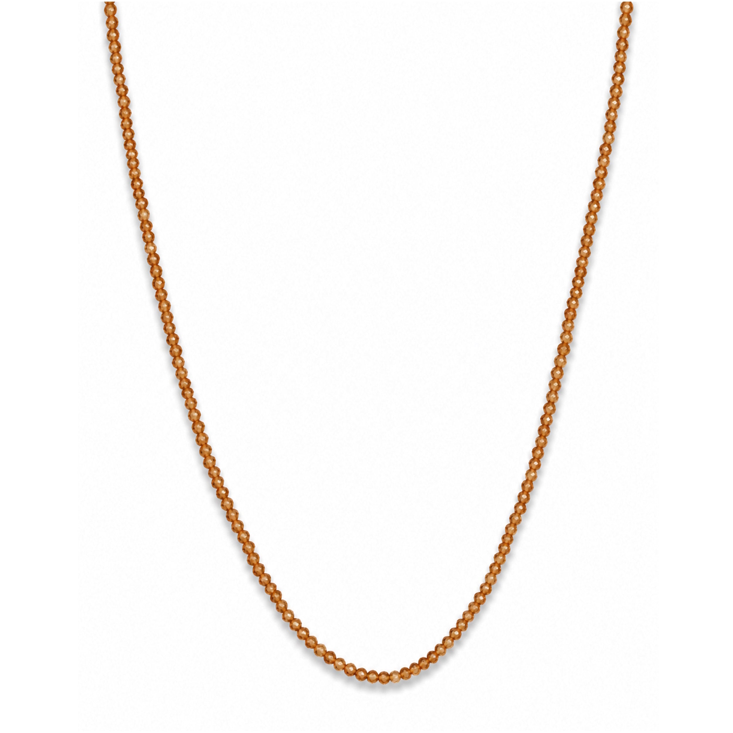 14k Faceted Round Bead Necklace