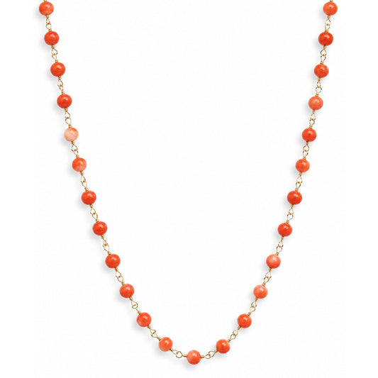 14k Momo Coral Link Necklace