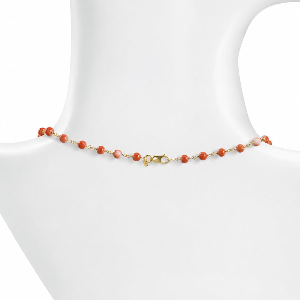 14k Momo Coral Link Necklace