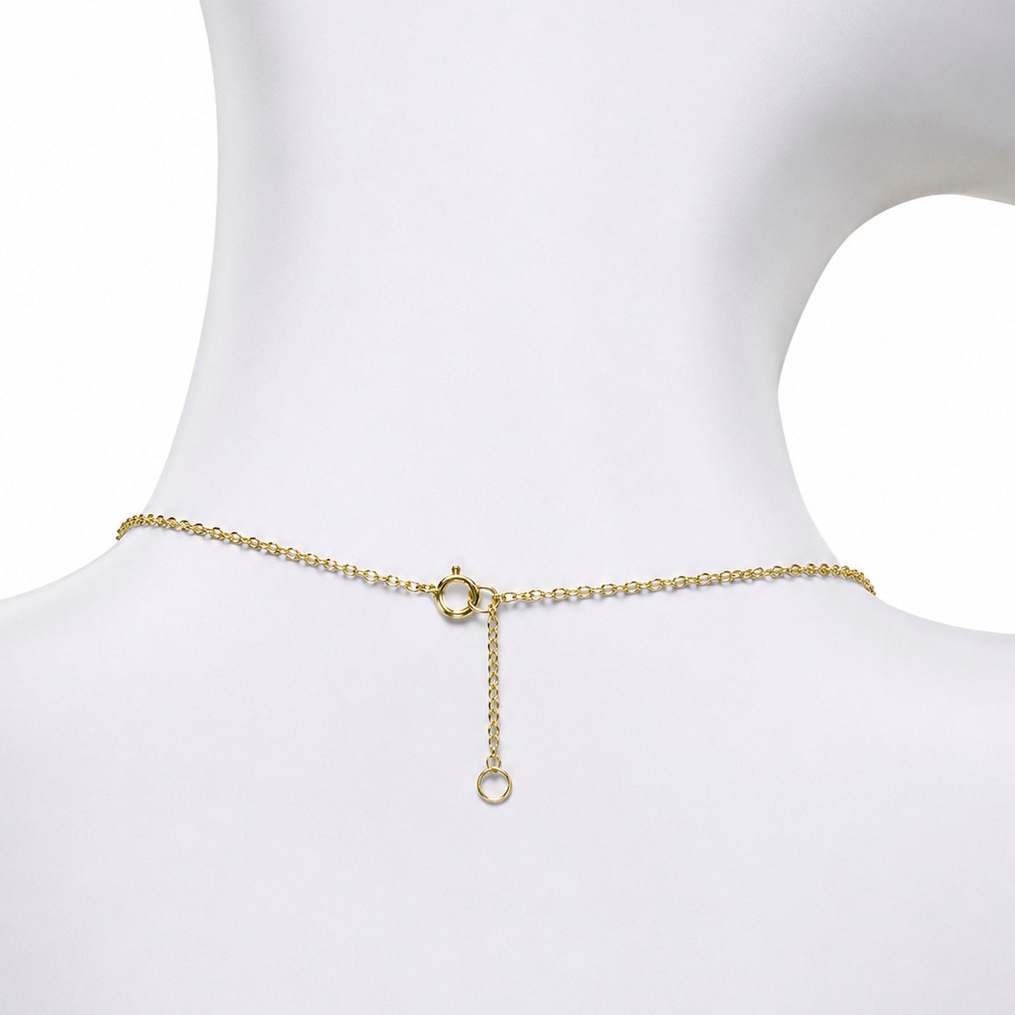 14k Green Onyx Rectangle Shape Center Cluster Necklace