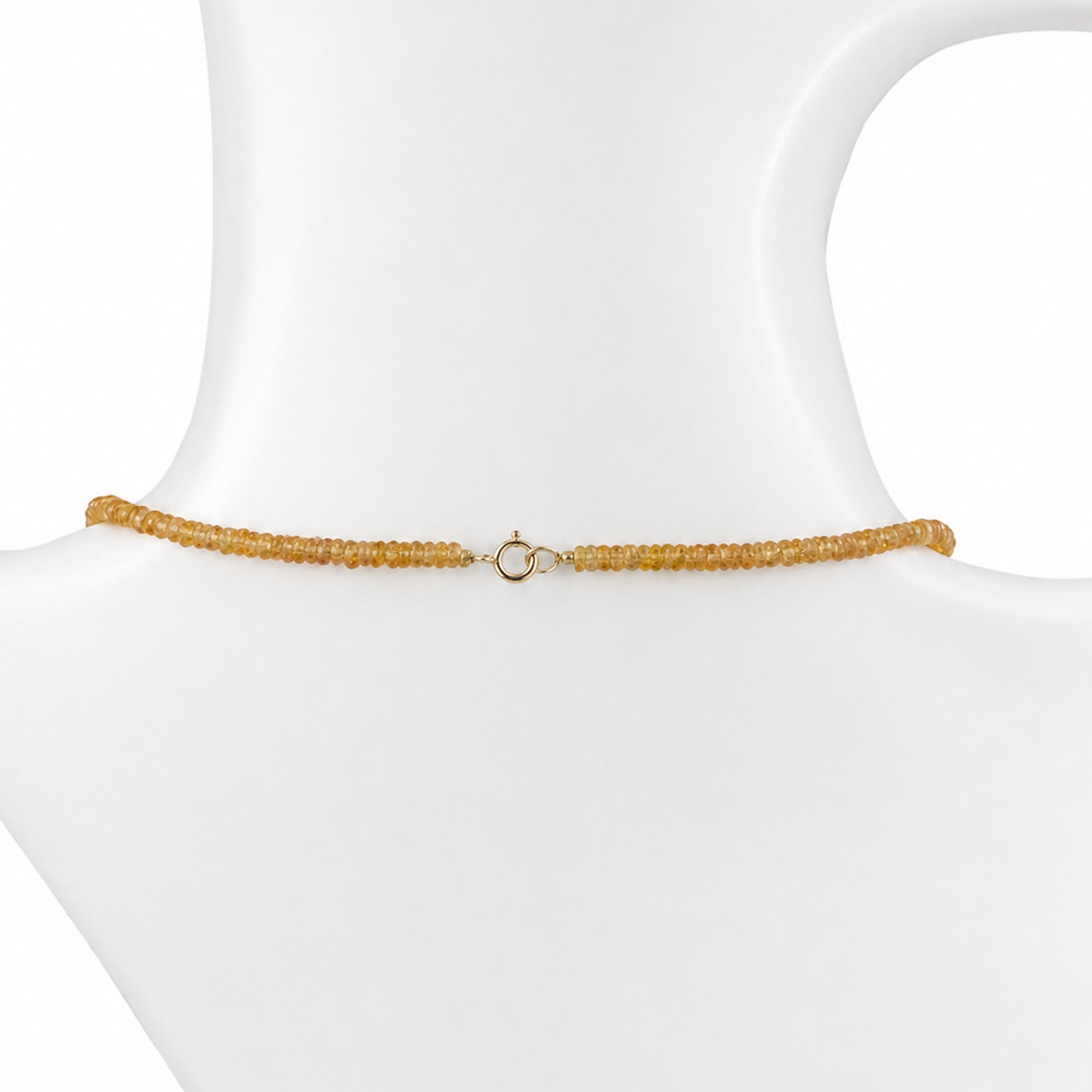 14k Mandarin Garnet Cluster Necklace
