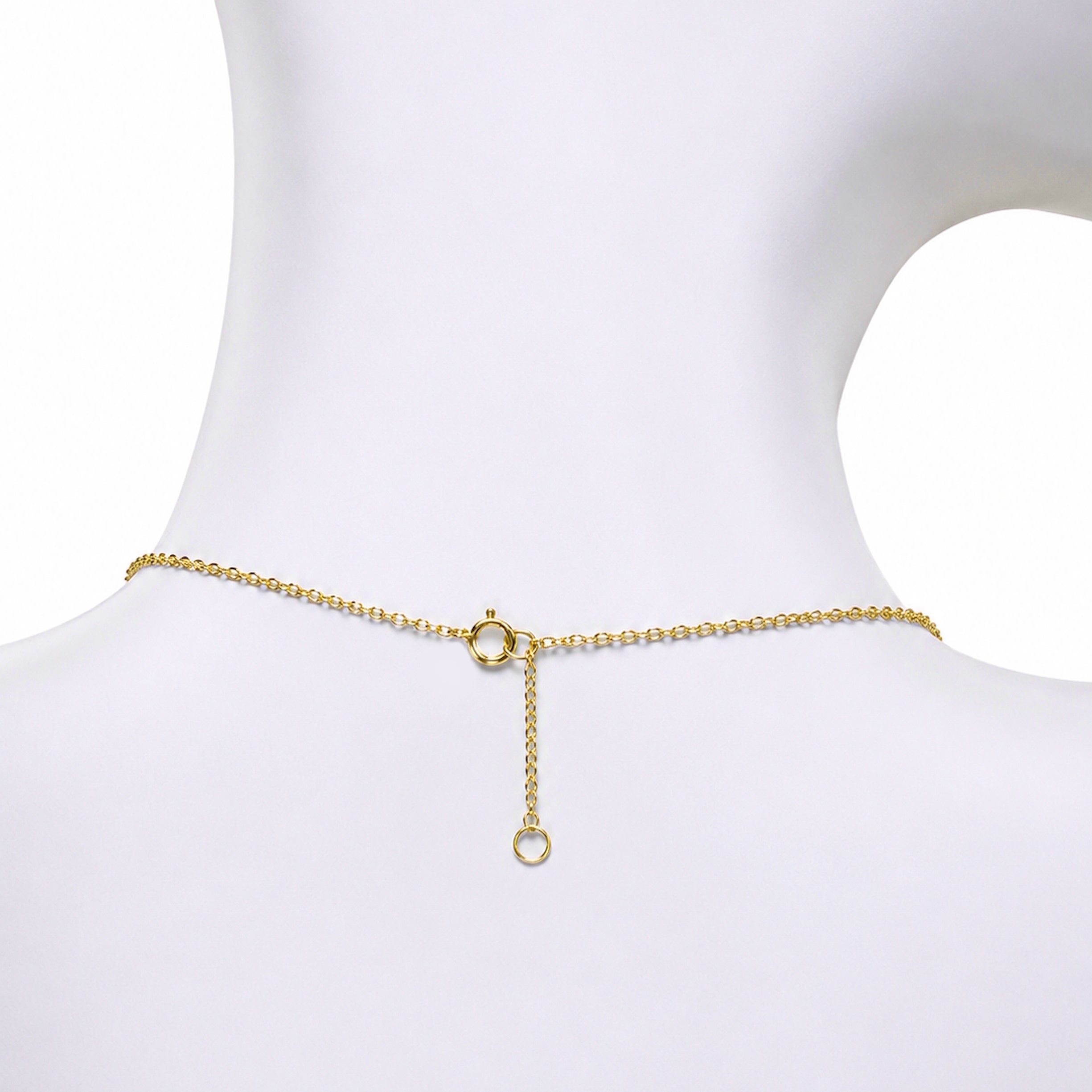 14k Lapis Marquise Bezel Center Cluster Necklace