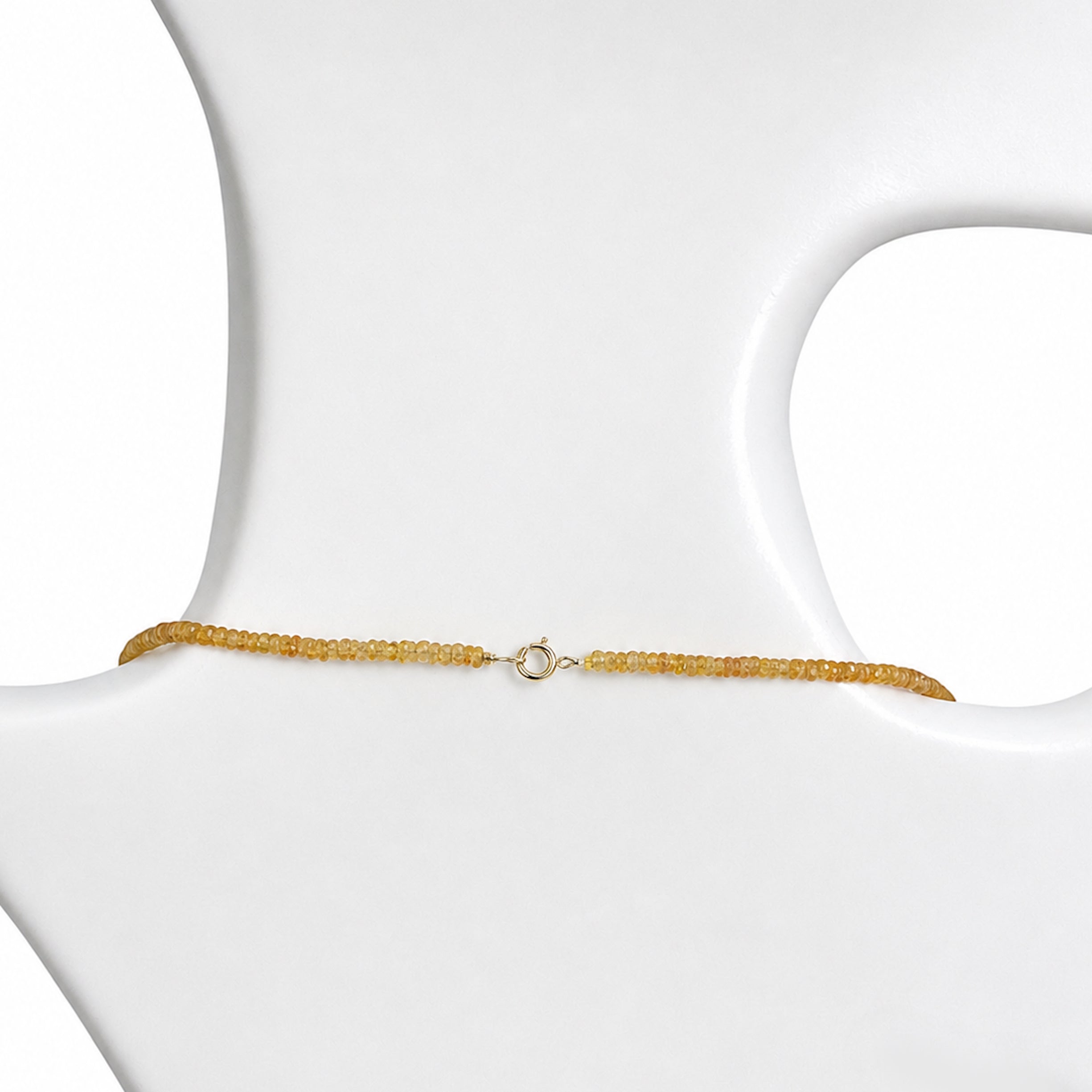 14k Mandarin Garnet Cluster Necklace