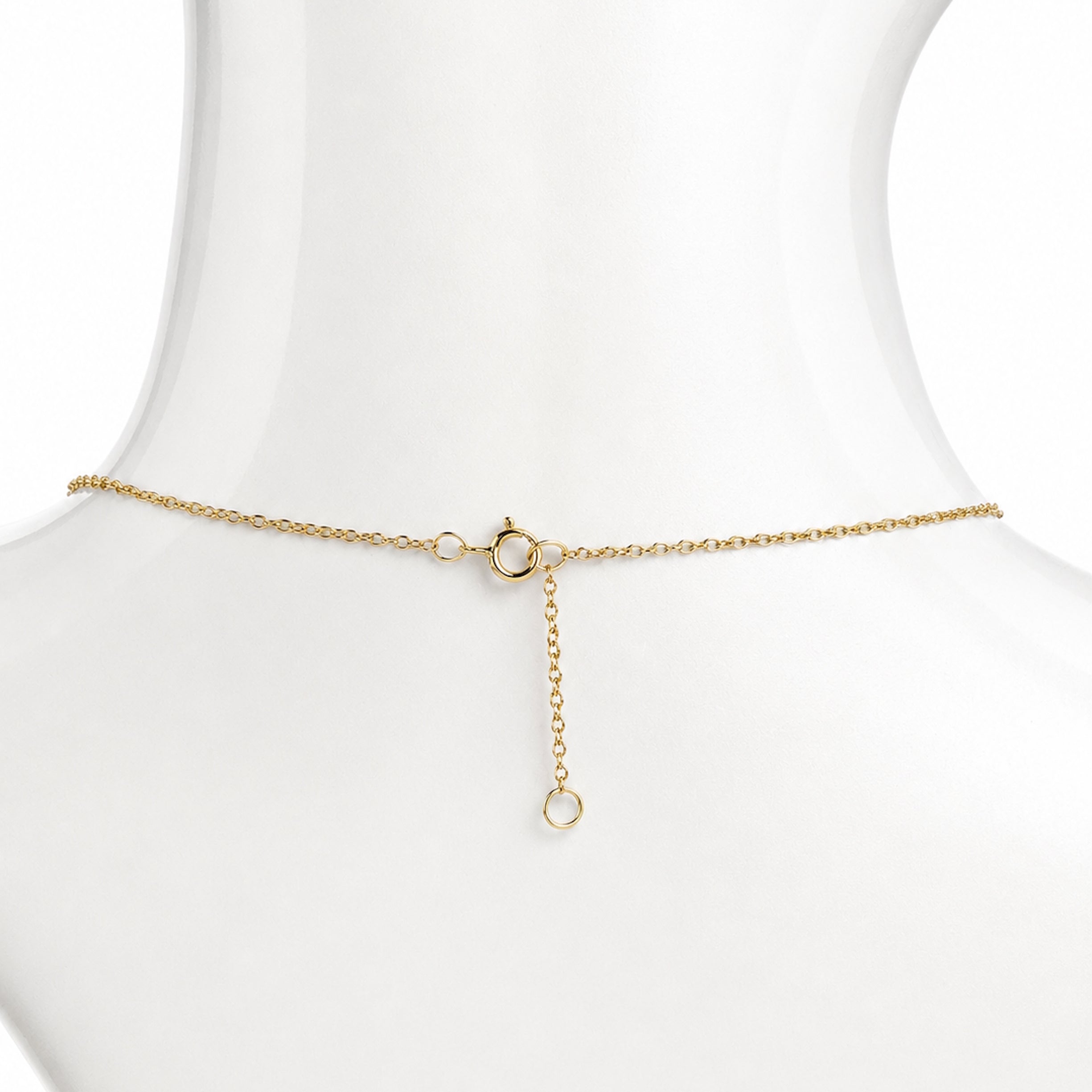 14k Black Spinel & Black Onyx Cushion Center Cluster Necklace