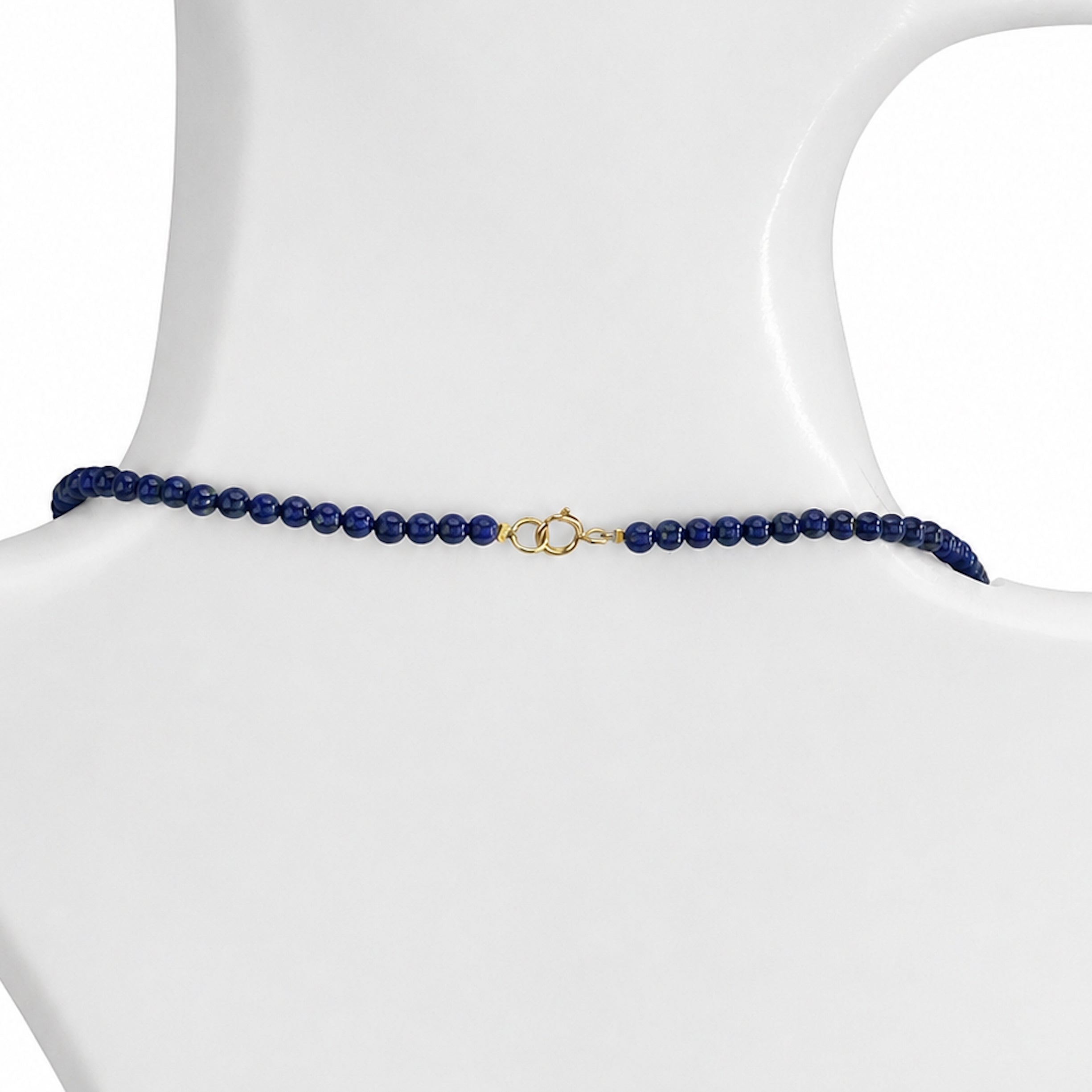 14k Lapis Pear Shape Center Necklace