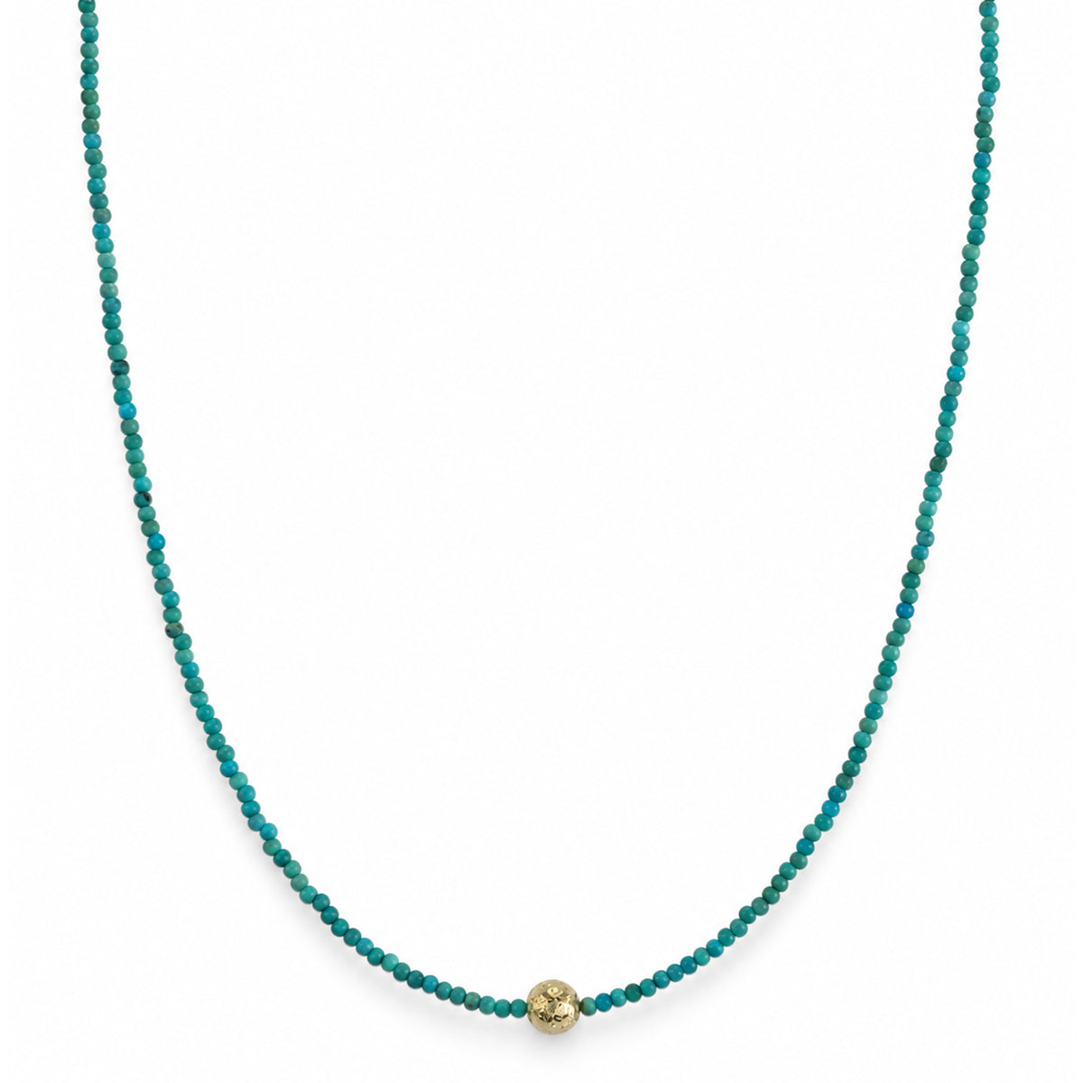 14k Gemstone Glitter Ball Center Necklace