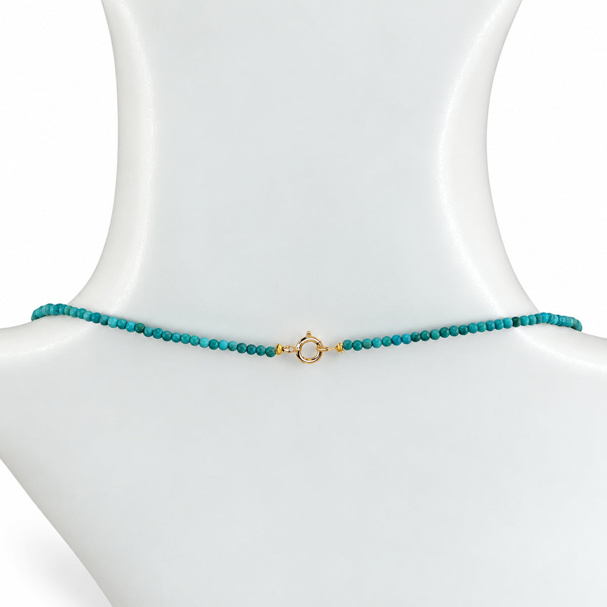 14k Gemstone Glitter Ball Center Necklace
