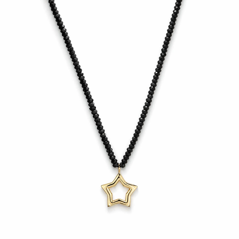14k Gemstones Small Beads with Mix Pendant Necklace