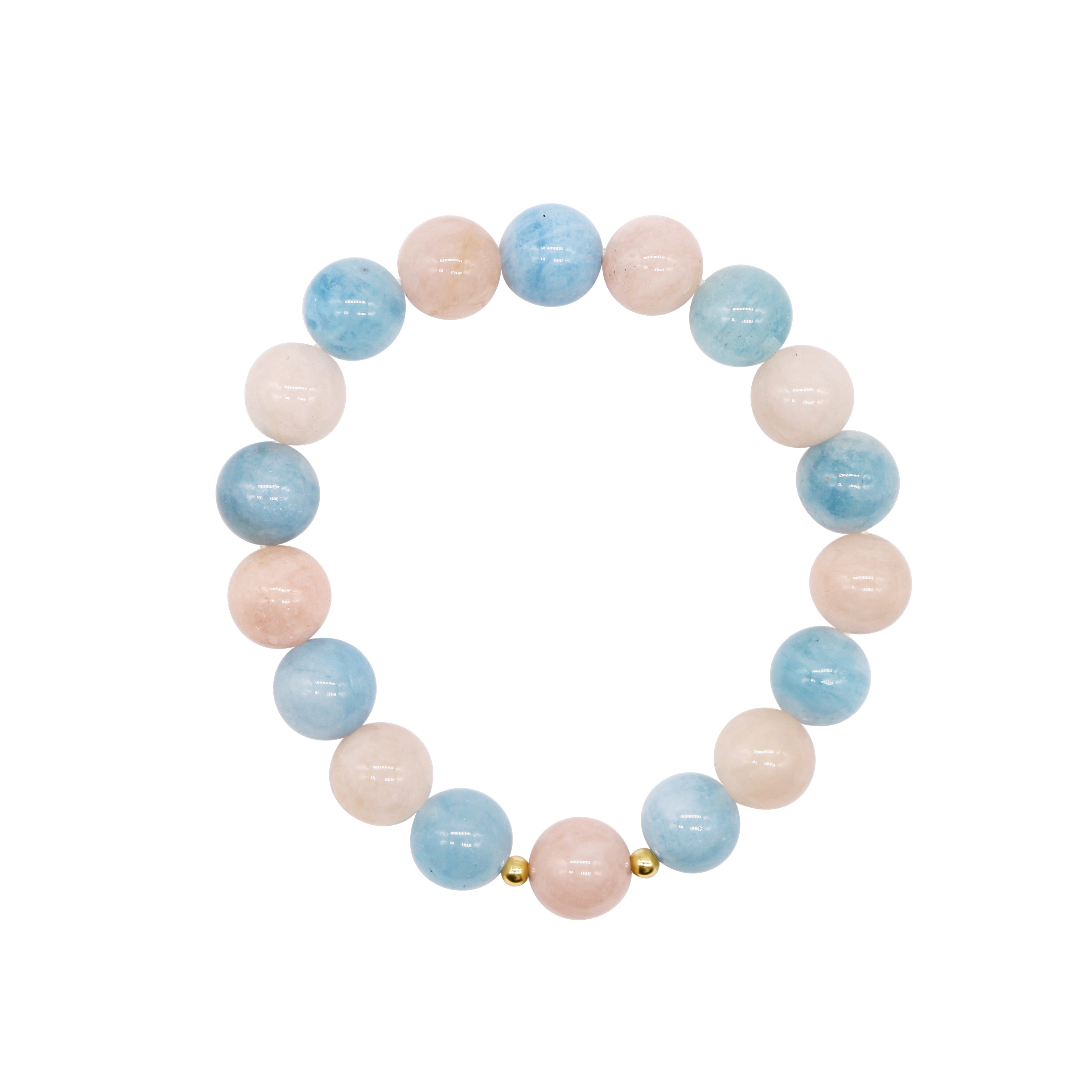 14k Aquamarine Stretch Bracelet