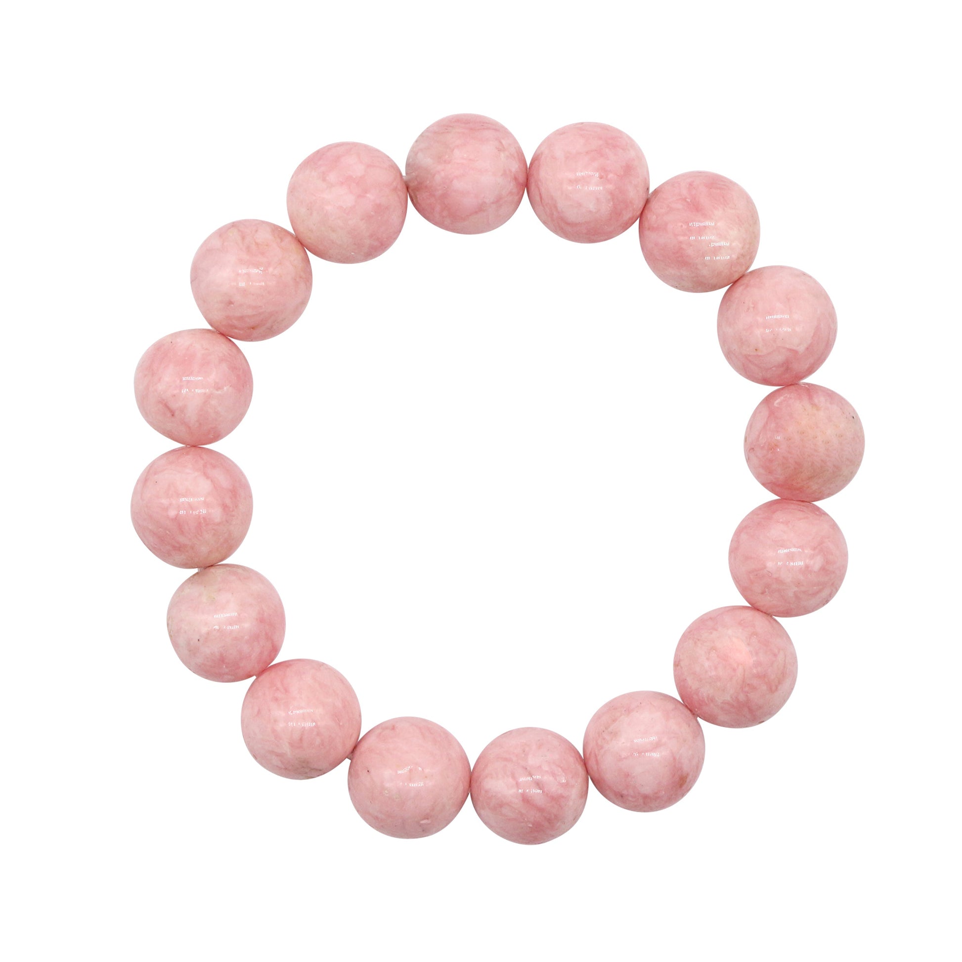 Pink Bubble Gum Rhodochrosite Stretch Bracelet 8-12mm freeshipping - Jewelmak Shop