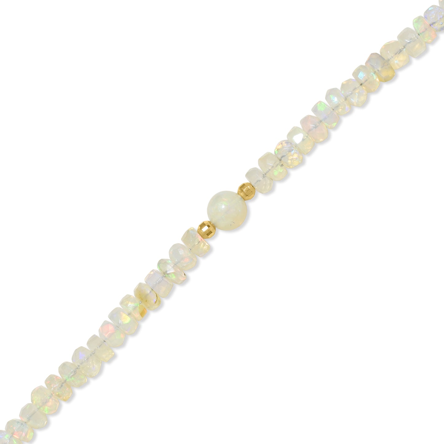 14k Opal Gold Ball Bracelet