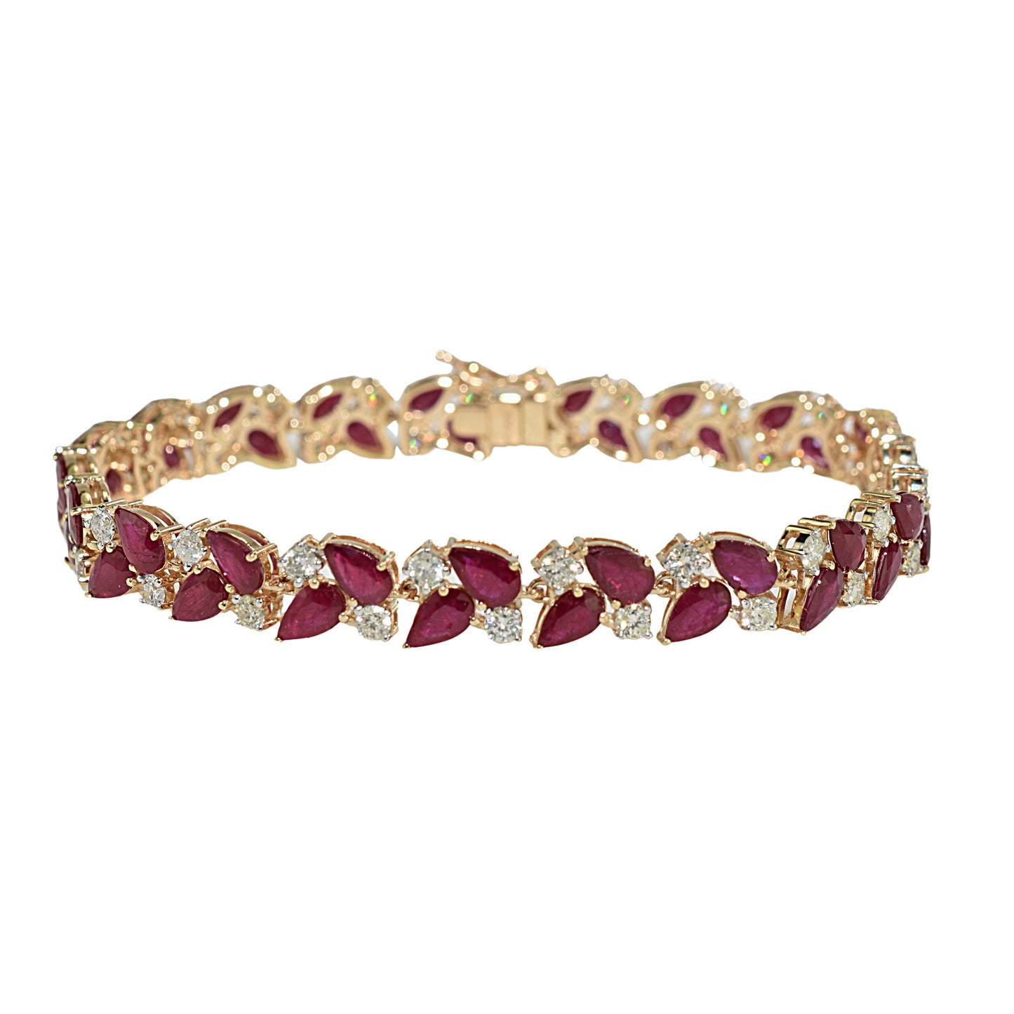 14k Ruby Diamond Bracelet