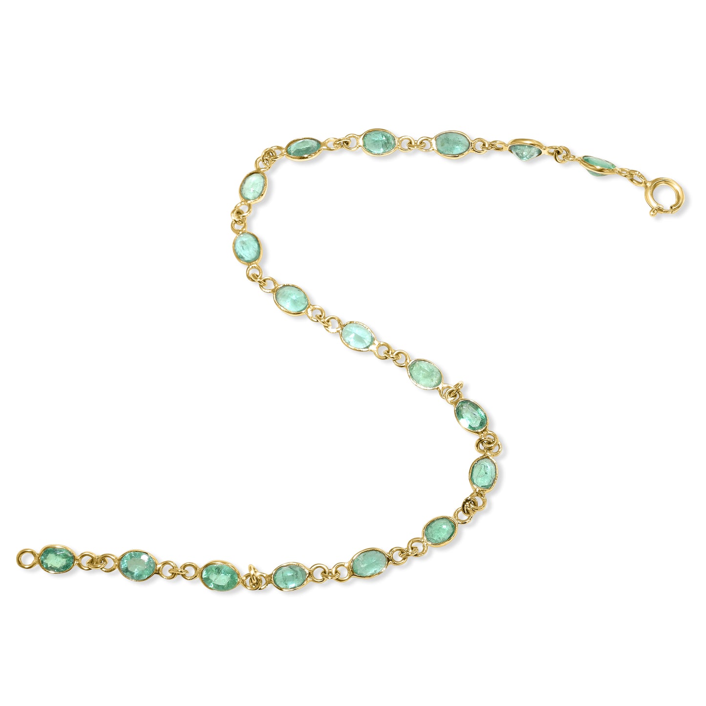 14k Emerald Bracelet