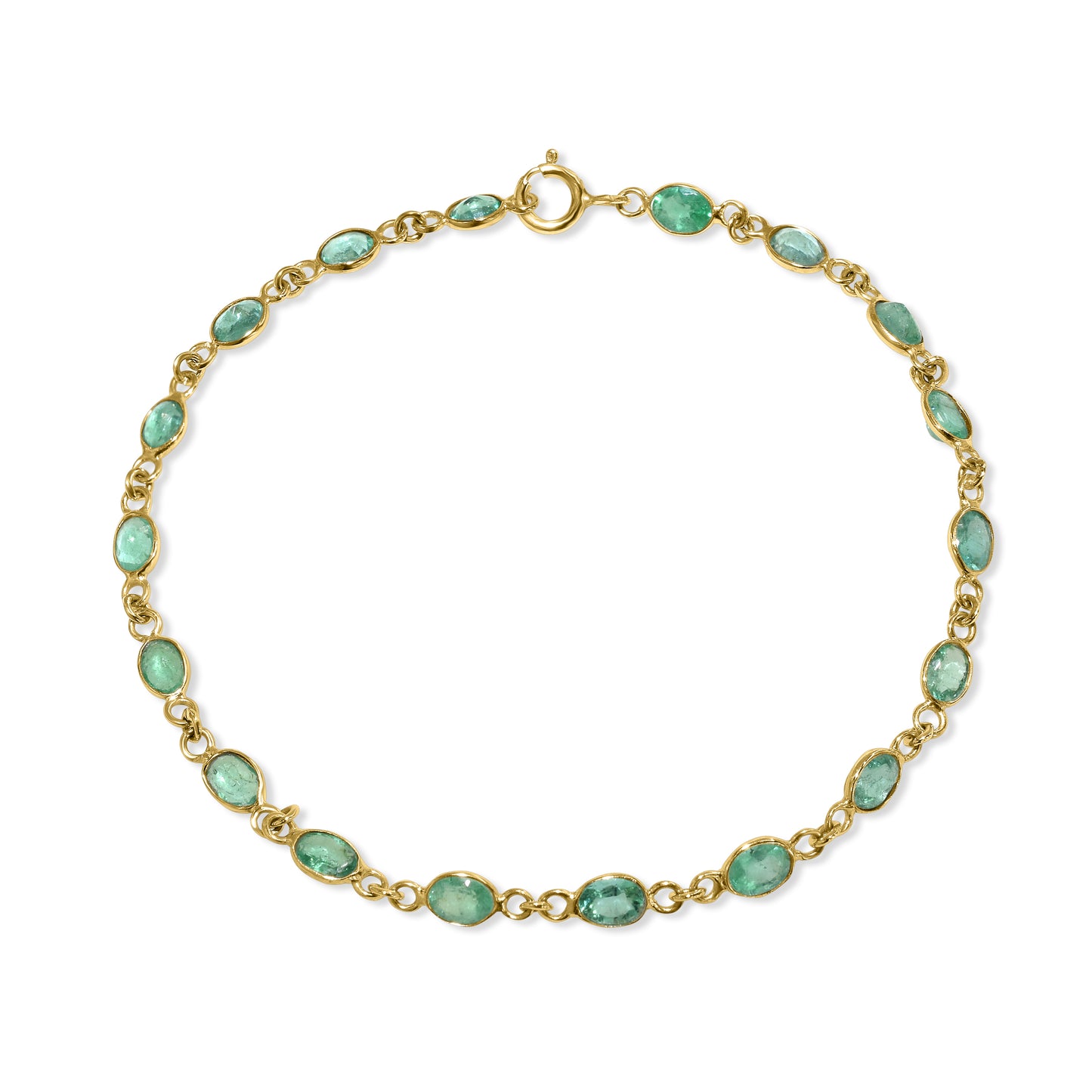 14k Emerald Bracelet