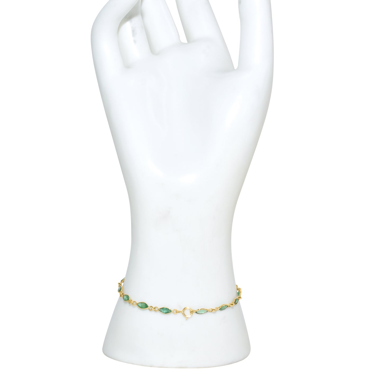 14k Emerald Bracelet