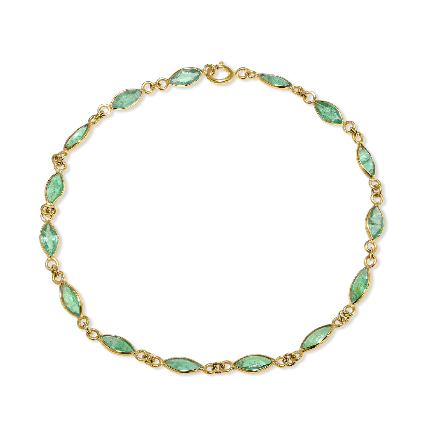 14k Emerald Bracelet