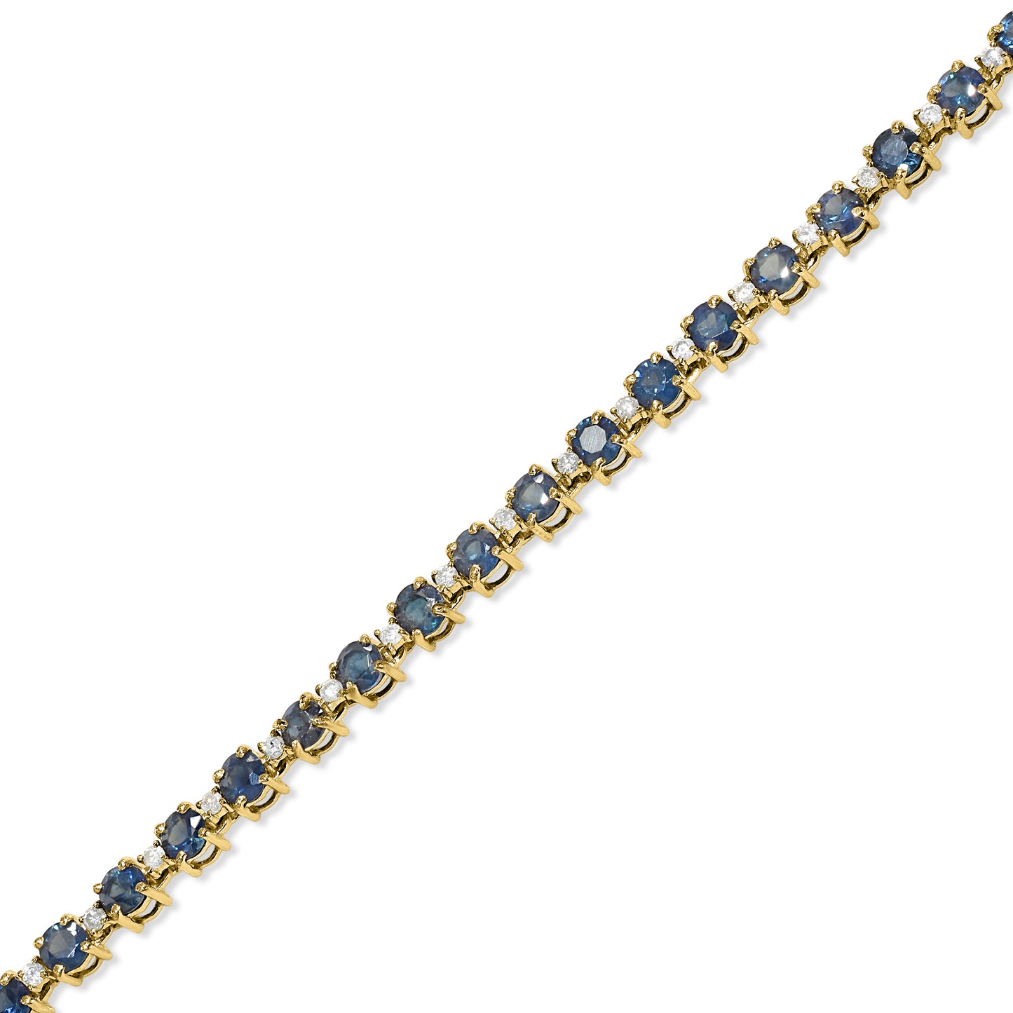 14k Diamond Sapphire Bracelet