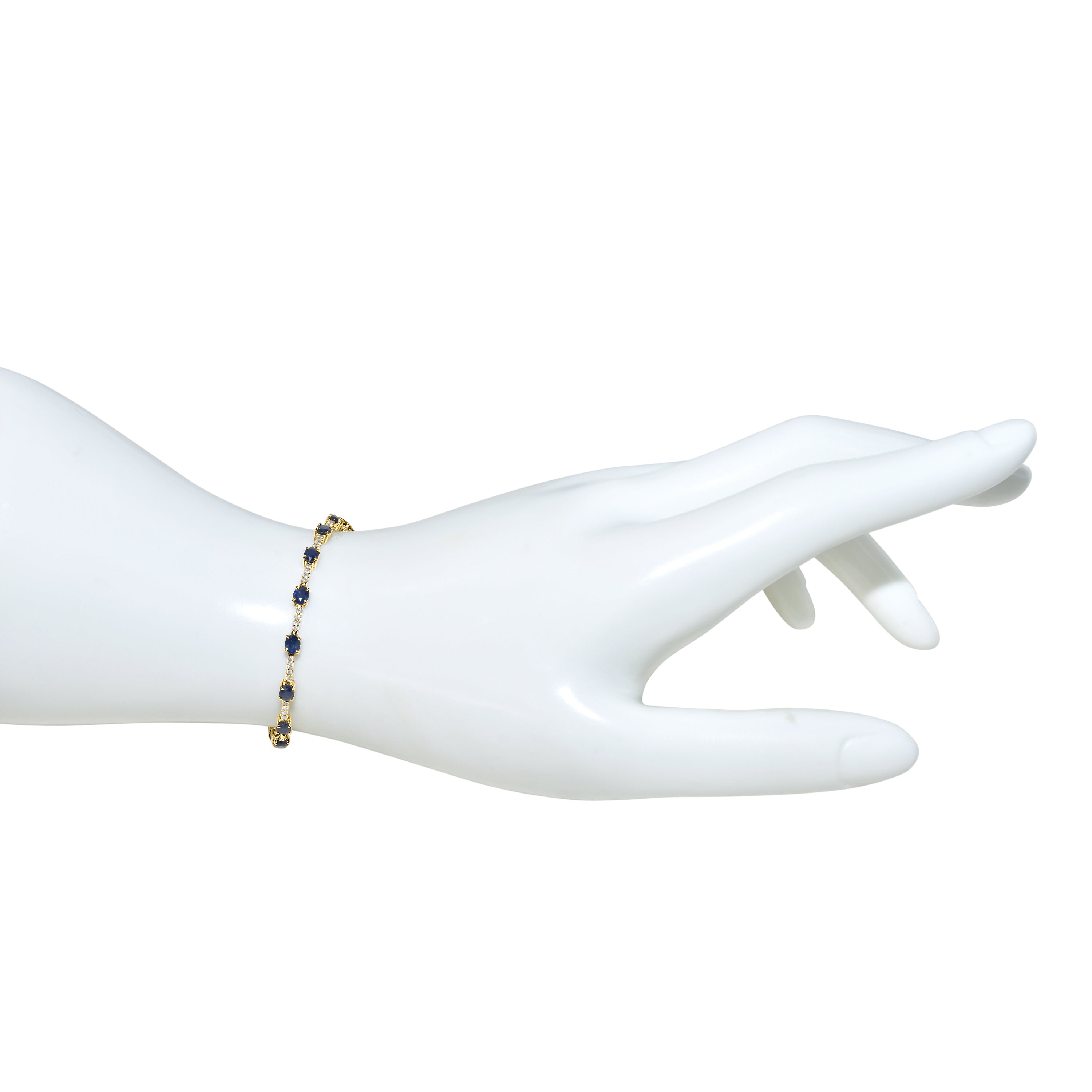 14k Sapphire Diamond Bracelet