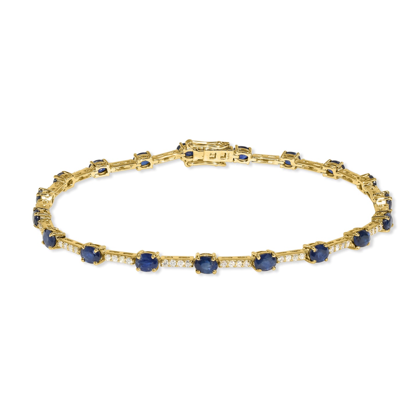 14k Sapphire Diamond Bracelet