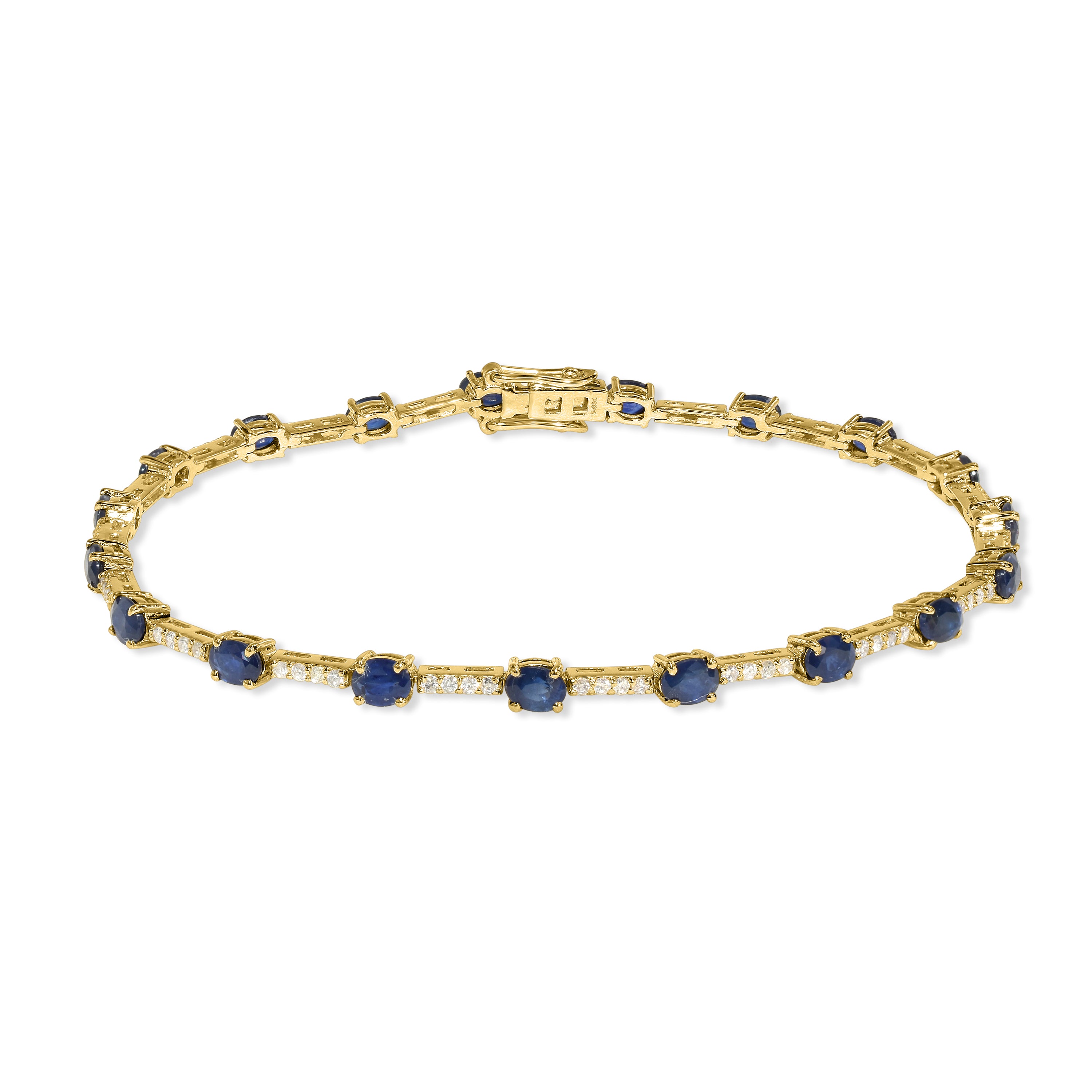 14k Sapphire Diamond Bracelet