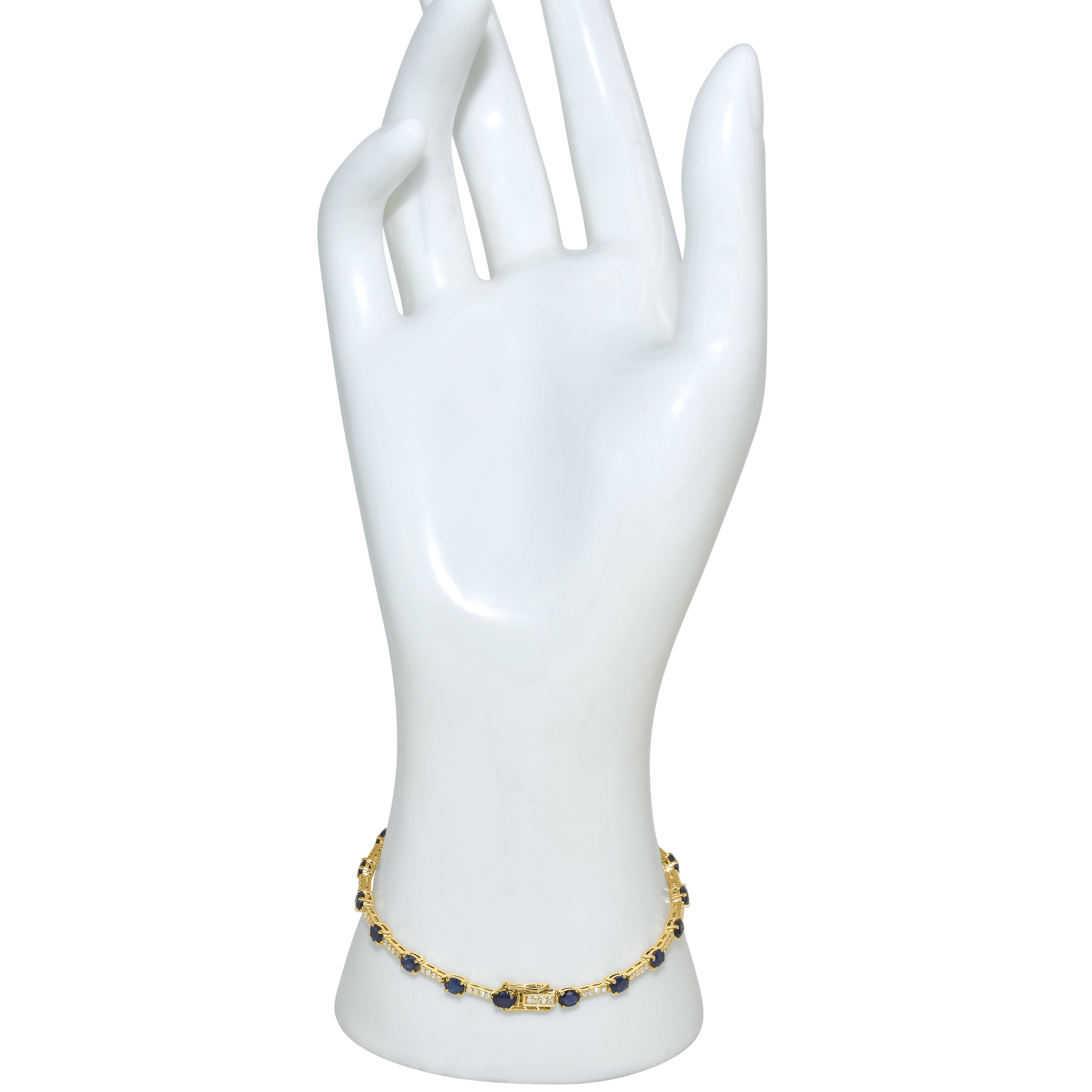 14k Sapphire Diamond Bracelet