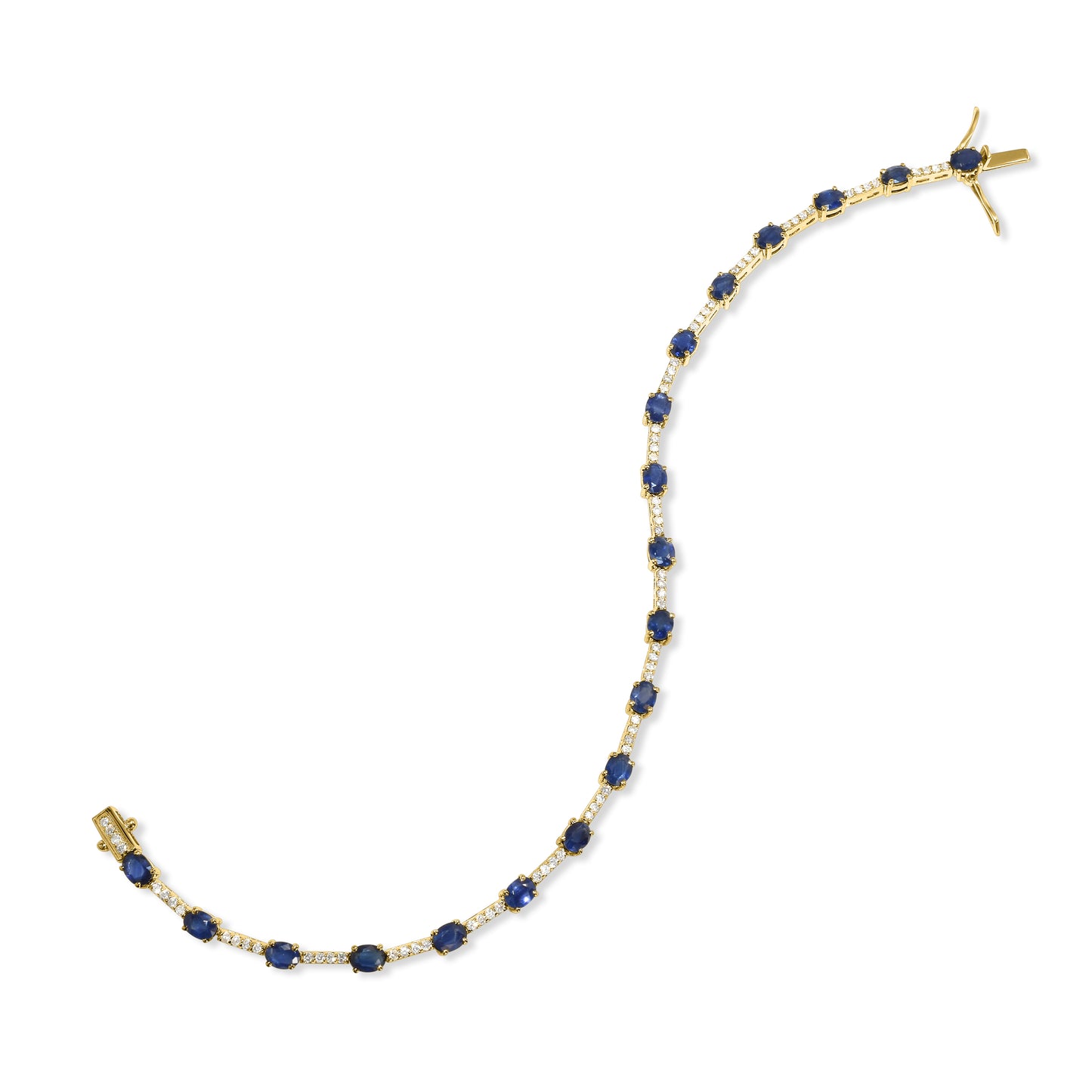 14k Sapphire Diamond Bracelet