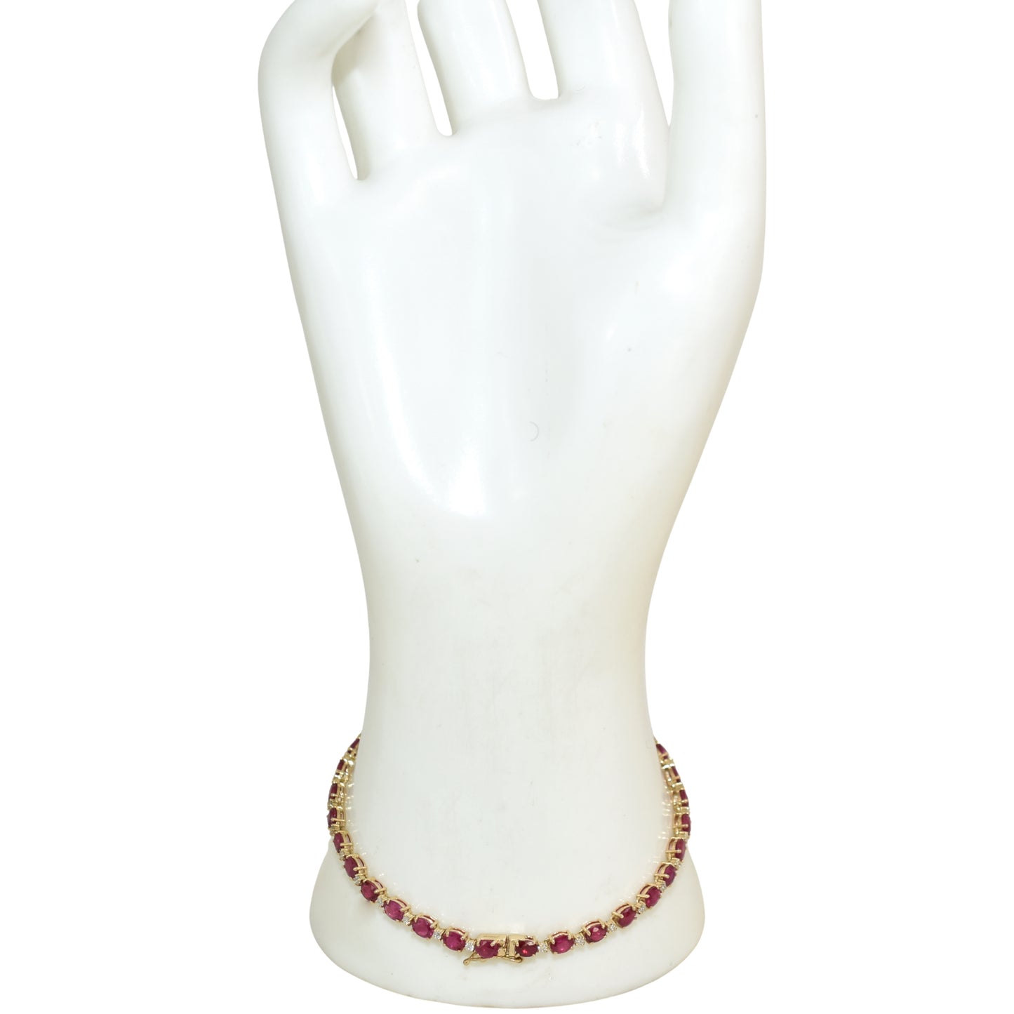 14k Ruby Diamond Tennis Bracelet
