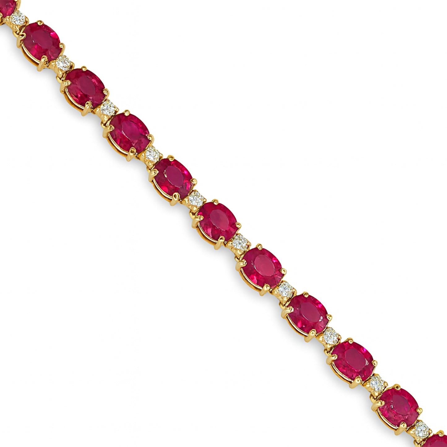 14k Ruby Diamond Tennis Bracelet