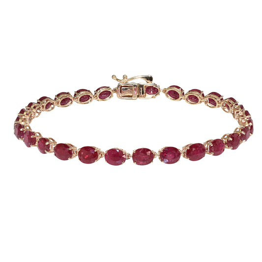 14k Ruby Tennis Bracelet
