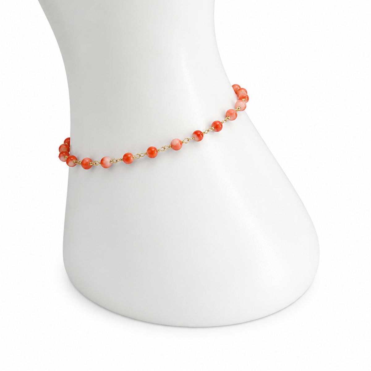 14k Momo Coral Link Bracelet