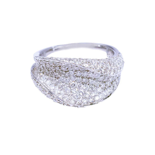 18k White Gold Diamond Ring - Size 7