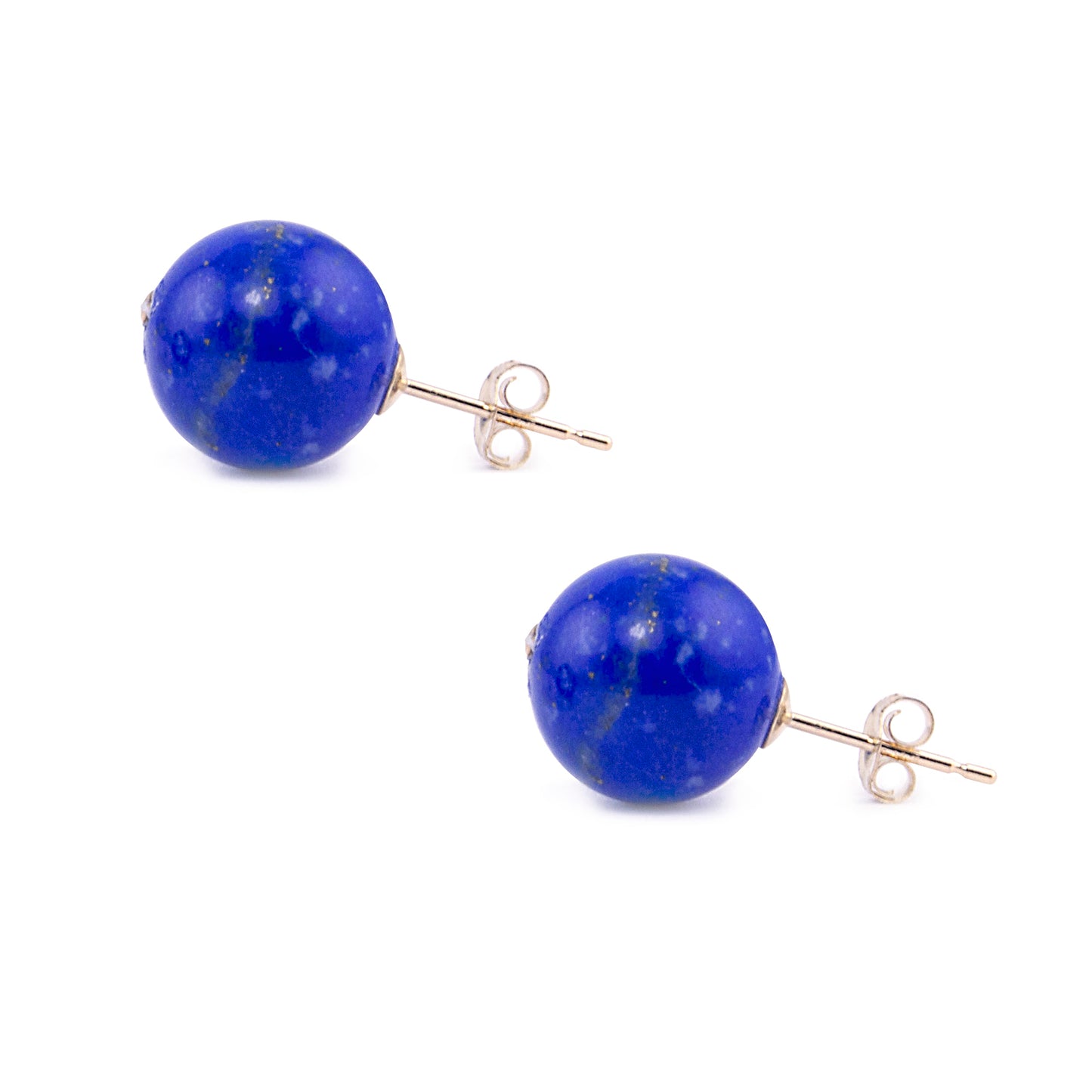 14k Lapis Stud Earring