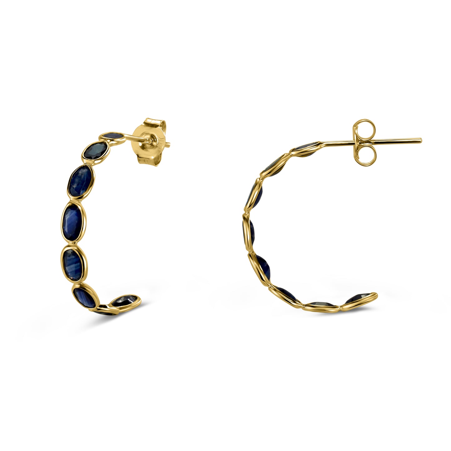 14k Oval Hoop Earring