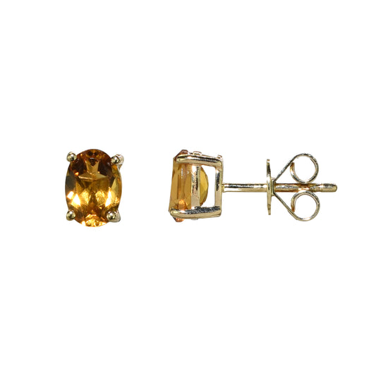 14k Citrine Earring